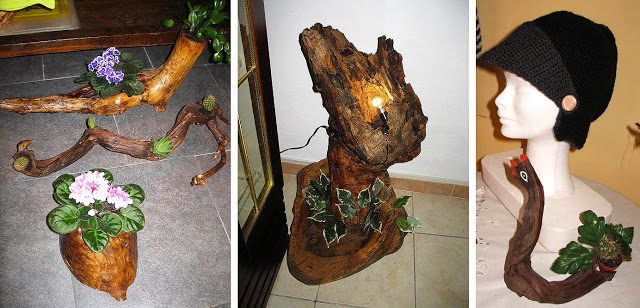 Arte con madera reciclada