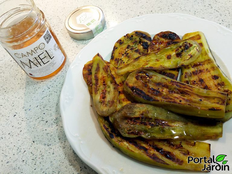 Berenjenas con miel de caña o también con miel de abejas