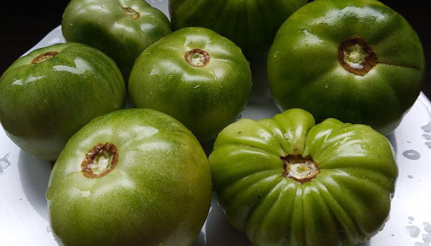 Mermelada casera de tomates verdes